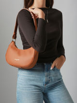 Cross Body Tas Donna Aria Leder Lancaster Bruin donna aria 75-vue-porte